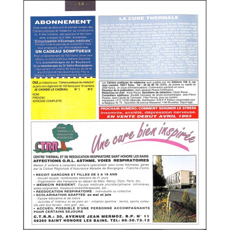 Cahiers Pratique de Médecine |Premier Numéro