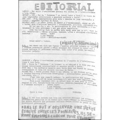 TORNAREM |Premier Numéro