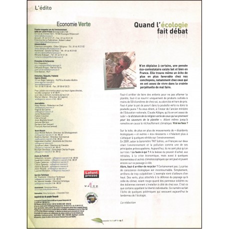 Economie verte |Premier Numéro
