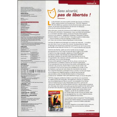 TACTICAL MAGAZINE |Premier Numéro