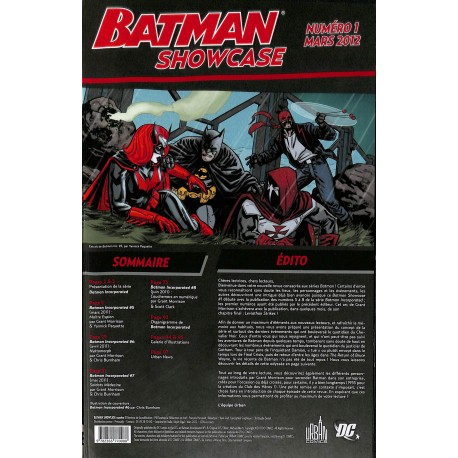 BATMAN SHOWCASE |Premier Numéro