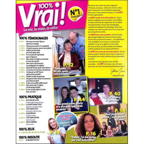 100% Vrai! |Premier Numéro