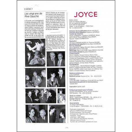JOYCE |Premier Numéro