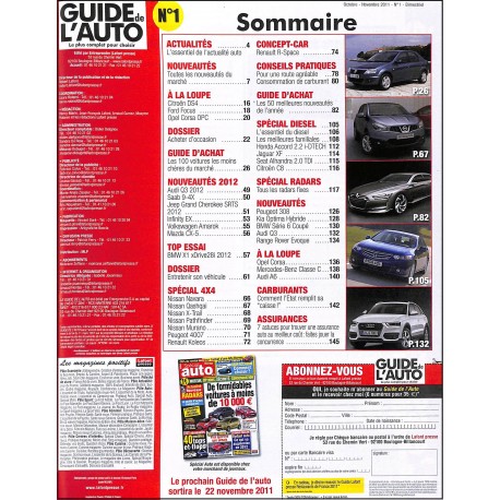 GUIDE de L'AUTO |Premier Numéro