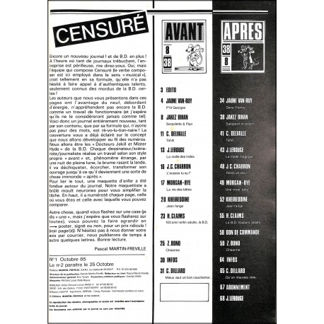 CENSURÉ |Premier Numéro