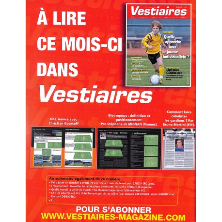 LES CAHIERS DE Vestiaires |Premier Numéro