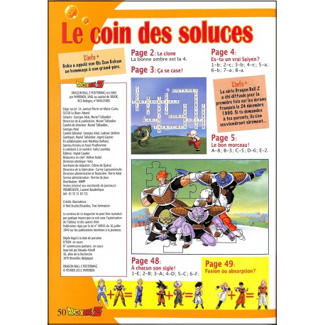 DRAGON BALL Z POSTERMAG |Premier Numéro