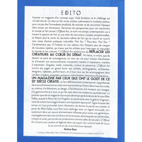 L'OFFICIEL Art |Premier Numéro