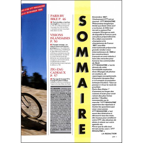 VTT magazine |Premier Numéro