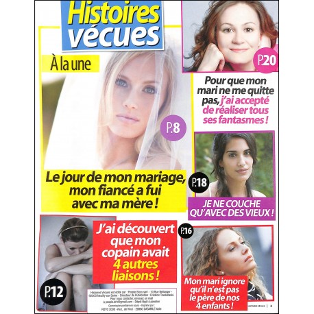 Histoires vécues |Premier Numéro
