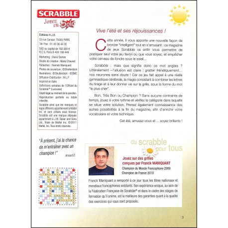 SCRABBLE |Premier Numéro