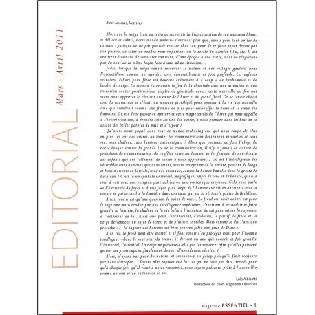 ESSENTIEL |Premier Numéro