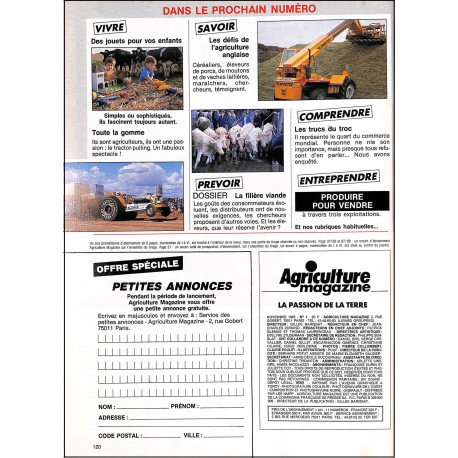 Agriculture magazine |Premier Numéro