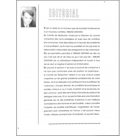 TRIBUNE DENTAIRE |Premier Numéro