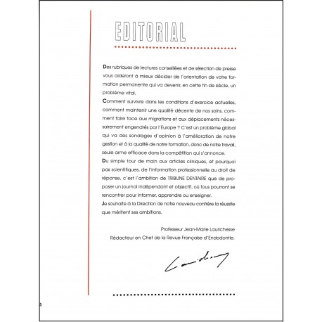 TRIBUNE DENTAIRE |Premier Numéro