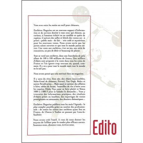 ENCHERES MAGAZINE |Premier Numéro