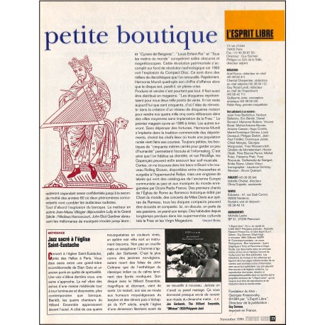 L'ESPRIT LIBRE |Premier Numéro