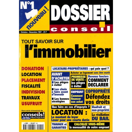 DOSSIER CONSEIL |Premier Numéro