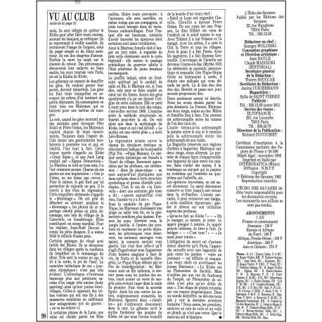 L'Echo des Savanes |Premier Numéro