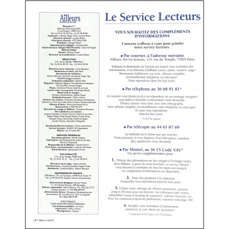 Ailleurs |Premier Numéro