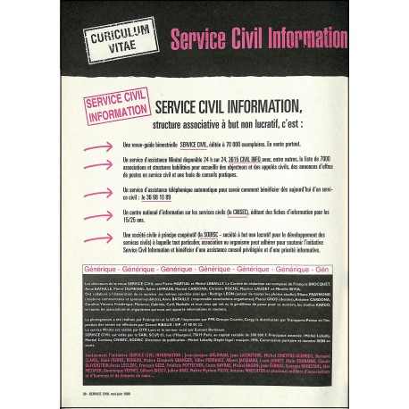 SERVICE CIVIL |Premier Numéro