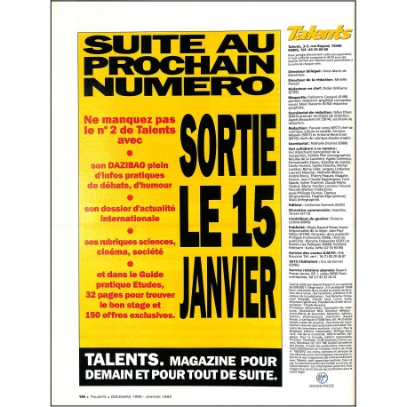 Talents |Premier Numéro