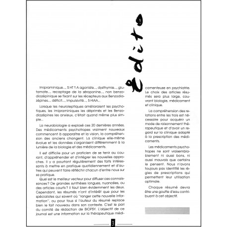 news in Biopsy |Premier Numéro