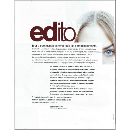 JALOUSE |Premier Numéro