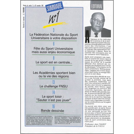 SPORT U |Premier Numéro