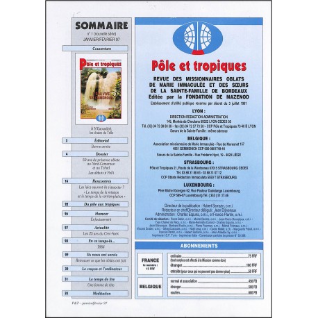 Pôle et tropiques |Premier Numéro