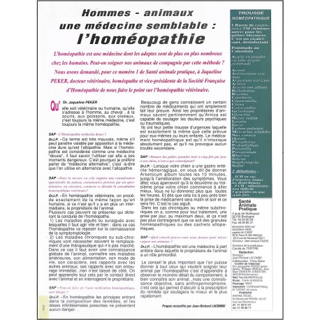 Santé Animale Pratique |Premier Numéro