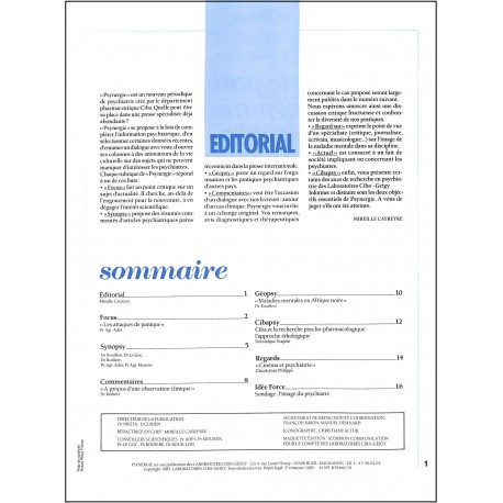 Psynergie |Premier Numéro
