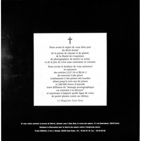 Sans nom |Premier Numéro