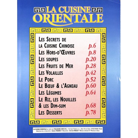 LA CUISINE ORIENTALE |Premier Numéro