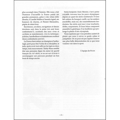 Stade |Premier Numéro