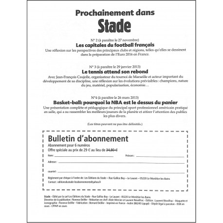 Stade |Premier Numéro