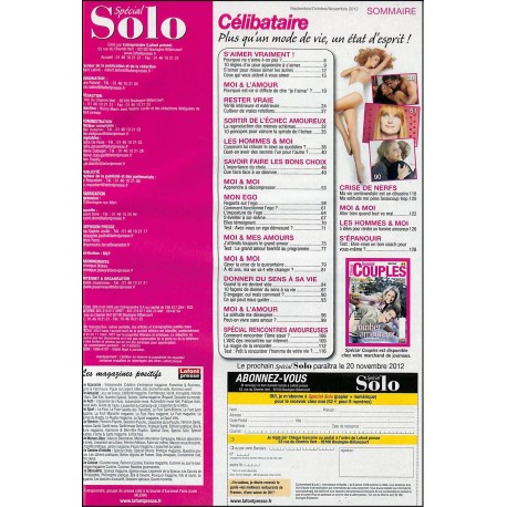 Spécial Solo |Premier Numéro