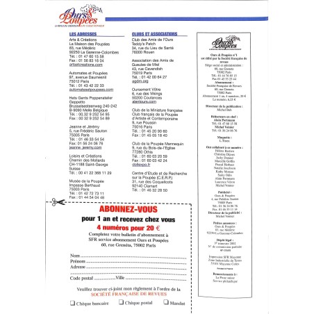 Ours & Poupées |Premier Numéro