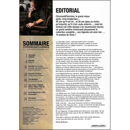 CHROMES & FLAMMES |Premier Numéro