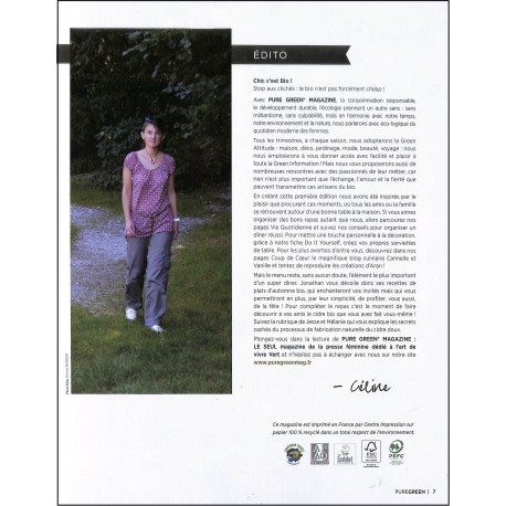 PURE GREEN MAGAZINE |Premier Numéro