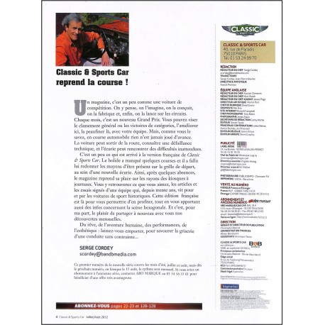 CLASSIC & SPORTS CAR |Premier Numéro