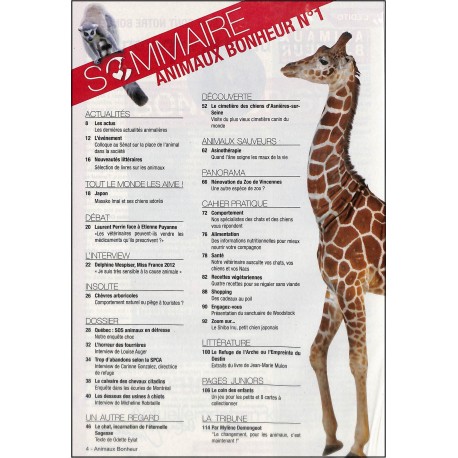 ANIMAUX BONHEUR |Premier Numéro