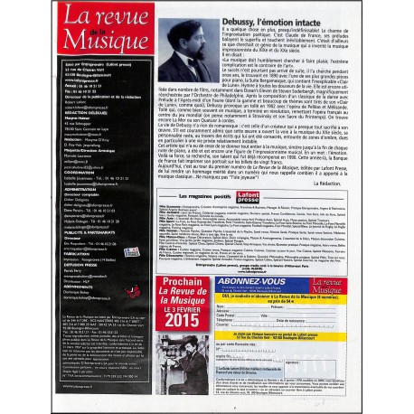 La revue de la Musique |Premier Numéro