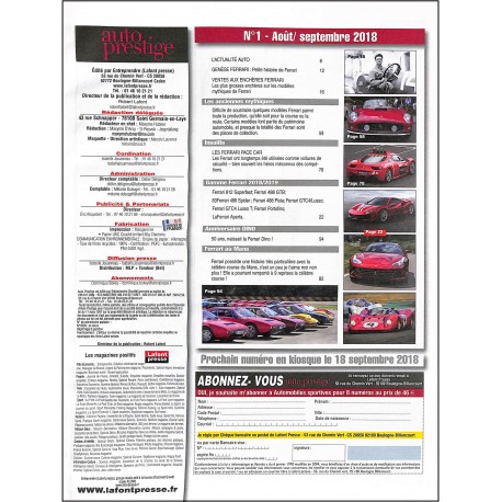 AUTO PRESTIGE |Premier Numéro