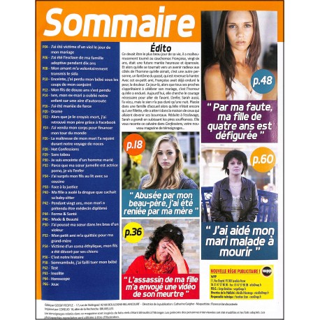 Confessions |Premier Numéro