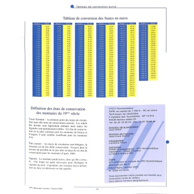 VPC Monnaies |Premier Numéro
