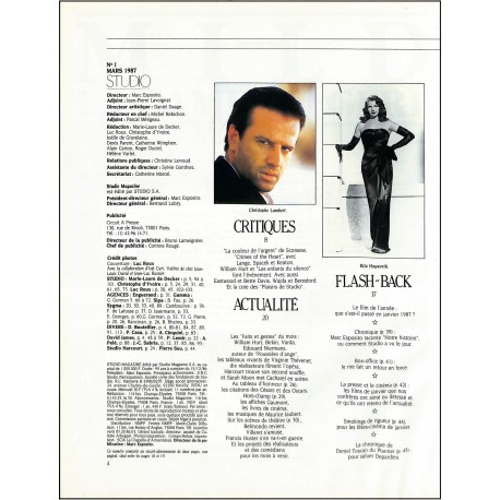 STUDIO magazine |Premier Numéro