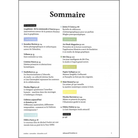 ADVANCED CREATION |Premier Numéro