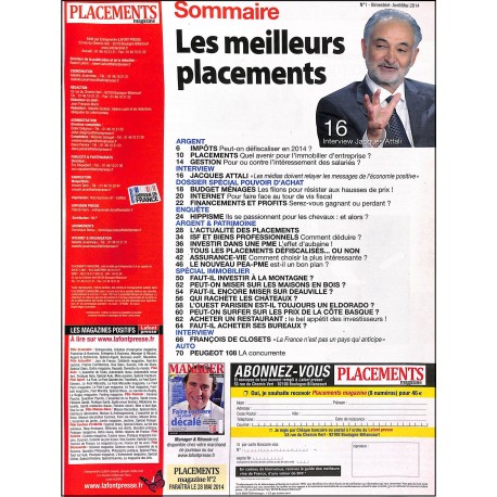 PLACEMENTS magazine |Premier Numéro