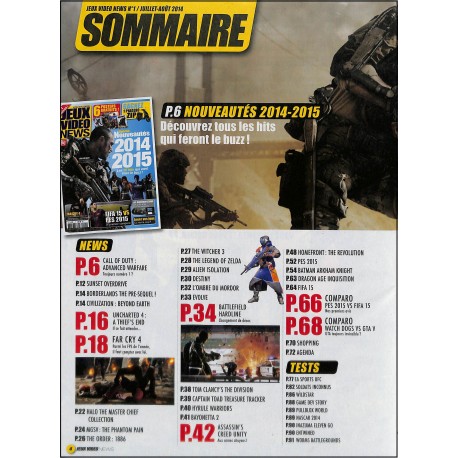 JEUX VIDEO NEWS |Premier Numéro